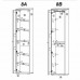 Пенал закрытый Гербор Тина REG1D Сосна каньон + Дуб сонома трюфель (GRB-1256)