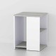 Стіл журнальний придиванний Міні, бетон + білий