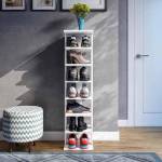 Полиця для взуття висока на 7 ячеєк, ширина 30 см, біла Полиця для взуття висока на 7 ячеєк, ширина 30 см, біла