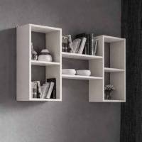 Полиця настінна для книг, декору на 5 комірок, Елегант, кашемір