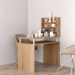 Маникюрный стол с полочкой Моника, дуб сонома