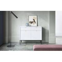 Комод Perfect Home Нова / Nova 2-дверний з 2 шухлядами і чорними ніжками KSZ104 Білий (PFH-091216)