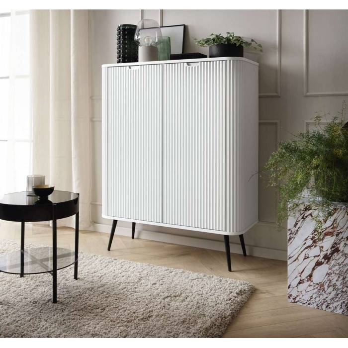 Комод Perfect Home Зова / Zova 2-дверний з чорними ніжками K103 Білий (PFH-091285) Комод Perfect Home Зова / Zova 2-дверний з чорними ніжками K103 Білий (PFH-091285)