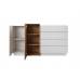 Комод Perfect Home 3Д / 3D 2-дверний з 4 шухлядами 2D4S/160 Білий/дуб крафт золотий (PFH-091040) Комод Perfect Home 3Д / 3D 2-дверний з 4 шухлядами 2D4S/160 Білий/дуб крафт золотий (PFH-091040)