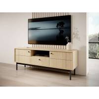 Тумба під ТВ Perfect Home Джапанді / Japandi RTV154 2-дверна з 1 шухядою Дуб лінеа (PFH-091462)