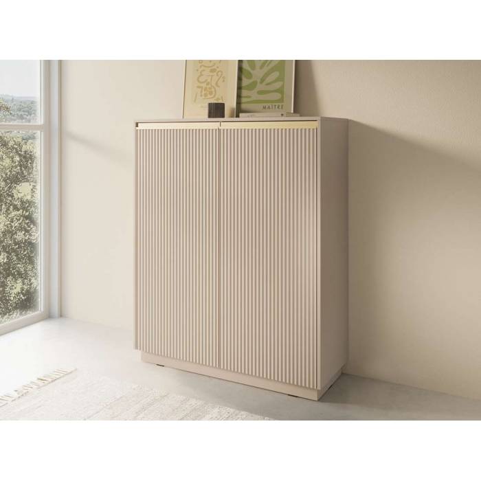 Комод високий Perfect Home Роял / Royal KW104 2-дверний Бежевий (PFH-091287) Комод високий Perfect Home Роял / Royal KW104 2-дверний Бежевий (PFH-091287)