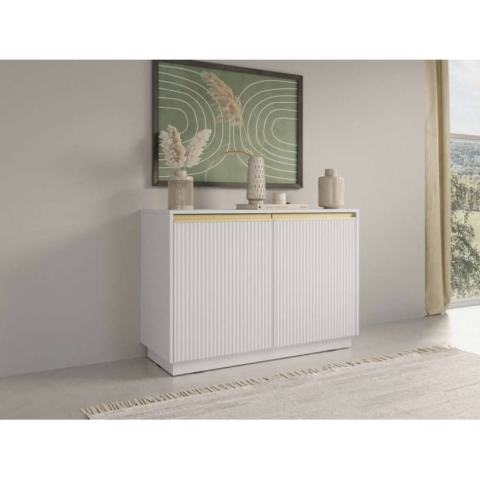 Комод Perfect Home Роял / Royal K104 2-дверний Білий (PFH-091290) Комод Perfect Home Роял / Royal K104 2-дверний Білий (PFH-091290)