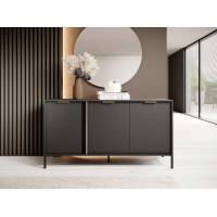 Комод Perfect Home Ларс / Lars 3-дверний 3D/153 Антрацит (PFH-091018)