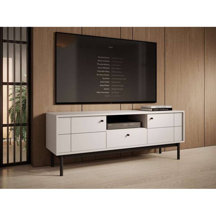 Тумба під ТВ Perfect Home Джапанді / Japandi RTV154 2-дверна з 1 шухядою Кашемір (PFH-091468)