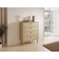 Комод Perfect Home Вікі / Viki 4S/88 з 4 шухлядами Дуб бариста (PFH-091408)