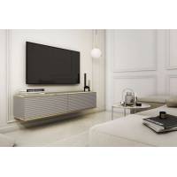 Тумба під телевізор навісна Perfect Home Оро / Oro 2-дверна RTV135 MDF Сірий (PFH-091357)