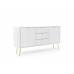 Комод Perfect Home Зова / Zova 2-дверний з 3 шухлядами і золотими ніжками KSZ168 Білий (PFH-091280) Комод Perfect Home Зова / Zova 2-дверний з 3 шухлядами і золотими ніжками KSZ168 Білий (PFH-091280)