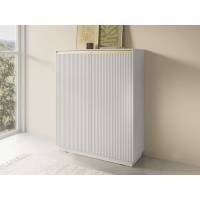 Комод високий Perfect Home Роял / Royal KW104 2-дверний Білий (PFH-091288)