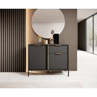 Комод Perfect Home Ларс / Lars 2-дверний з 1 шухлядою 2DS/104 Антрацит (PFH-091017)