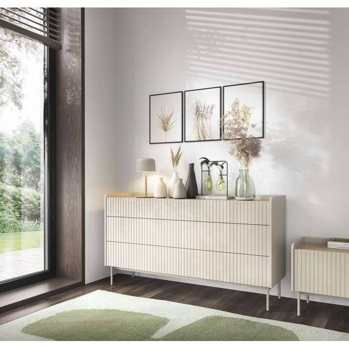 Комод Perfect Home Левел / Level з 6 шухлядами 6S/153 Беж/дуб сканді (PFH-091156) Комод Perfect Home Левел / Level з 6 шухлядами 6S/153 Беж/дуб сканді (PFH-091156)