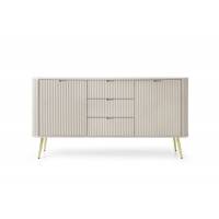 Комод Perfect Home Зова / Zova 2-дверний з 3 шухлядами і золотими ніжками KSZ168 Кашемір (PFH-091282)