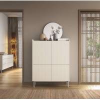 Комод високий Perfect Home Левел / Level 4-дверний 4D/103 Беж/дуб сканді (PFH-091157)