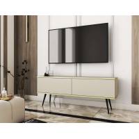 Тумба під телевізор Perfect Home Оро / Oro 2-дверна з чорними ніжками RTV135 Бежевий (PFH-091326)