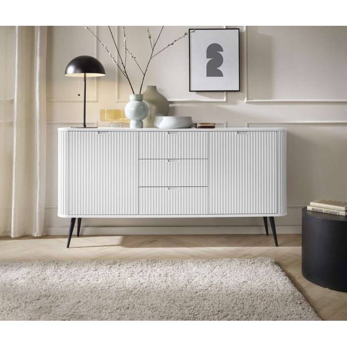 Комод Perfect Home Зова / Zova 2-дверний з 3 шухлядами і чорними ніжками KSZ168 Білий (PFH-091279) Комод Perfect Home Зова / Zova 2-дверний з 3 шухлядами і чорними ніжками KSZ168 Білий (PFH-091279)