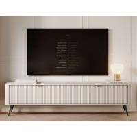 Тумба під телевізор Perfect Home Ланте / Lante 2-дверна з чорними ніжками 2D/163 Беж (PFH-091183)