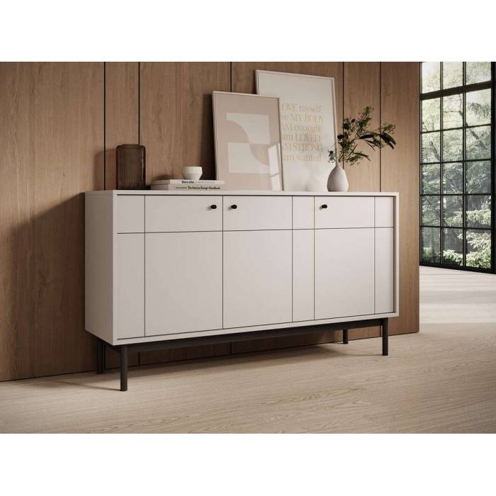 Комод Perfect Home Джапанді / Japandi K154 3-дверний Кашемір (PFH-091470) Комод Perfect Home Джапанді / Japandi K154 3-дверний Кашемір (PFH-091470)