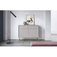 Комод Perfect Home Нова / Nova 2-дверний з 2 шухлядами і золотими ніжками KSZ104 Сірий (PFH-091220)