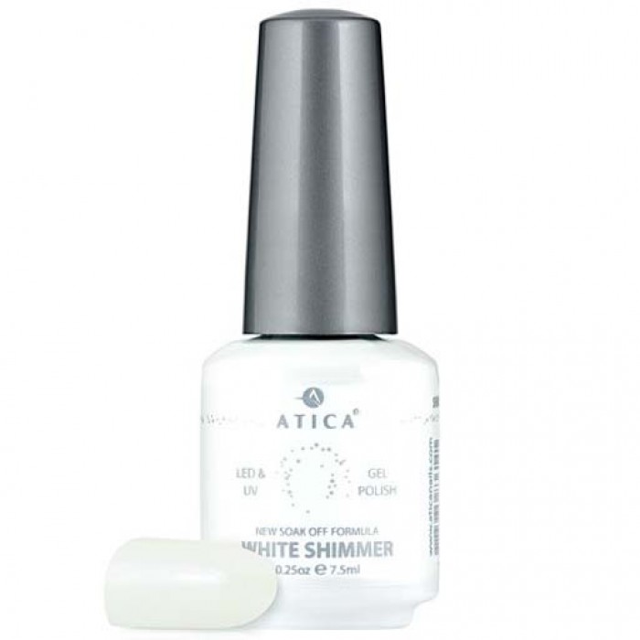 Гель лак Атіка № 174 White Shimmer 7,5 мл