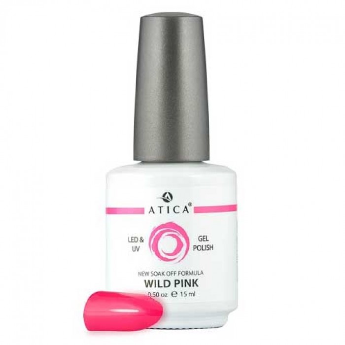 Гель лак Атіка № 004 Wild Pink 7,5 мл