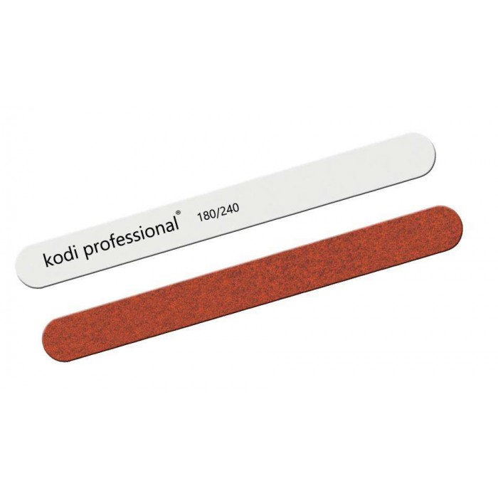 Пилка для ногтей прямая White/Brown 180/240