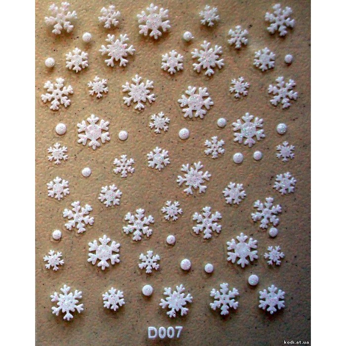 Сніжинки D007