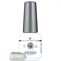 Гель лак Атіка № 119 Silver Sparkle 7,5 мл