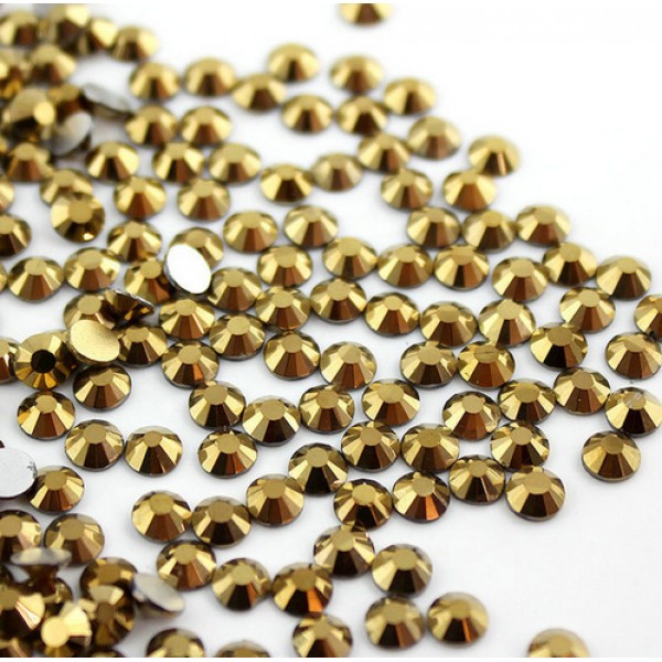 Кристалы Gold Hematite ss3 для маникюра, 100 шт