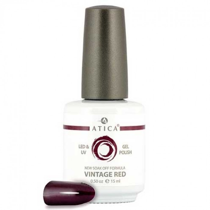 Гель лак Атика № 085 Vintage Red 7,5 мл