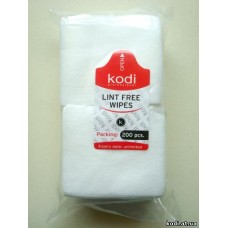 Безворсовые салфетки KODI, 200 шт (5х6 см)