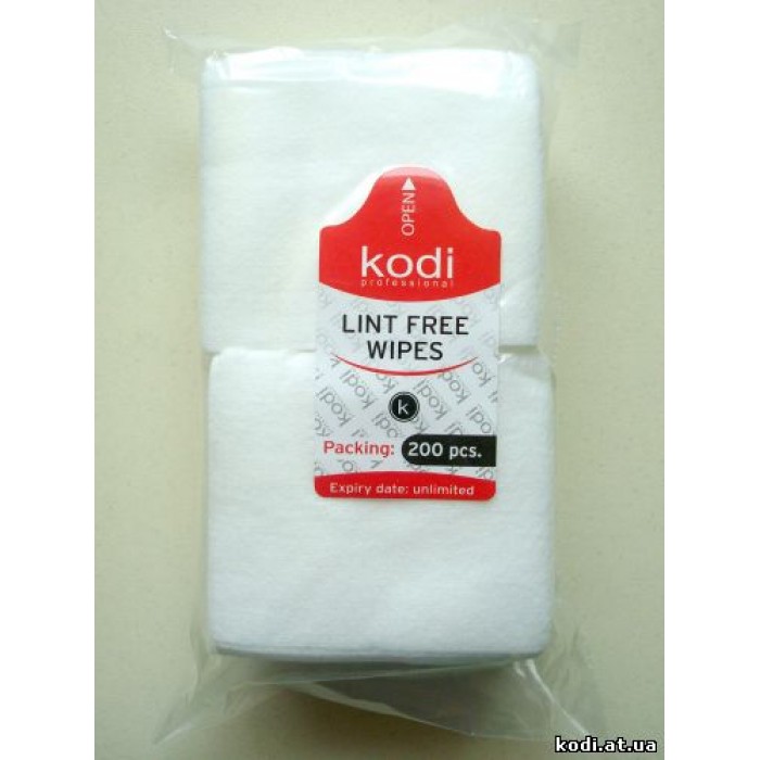 Серветки безворсові KODI, 200 шт (5х6 см)