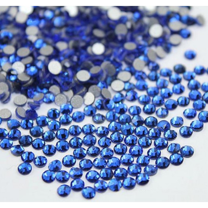 Кристалы Sapphire (сапфир) ss3 для маникюра, 1440 шт