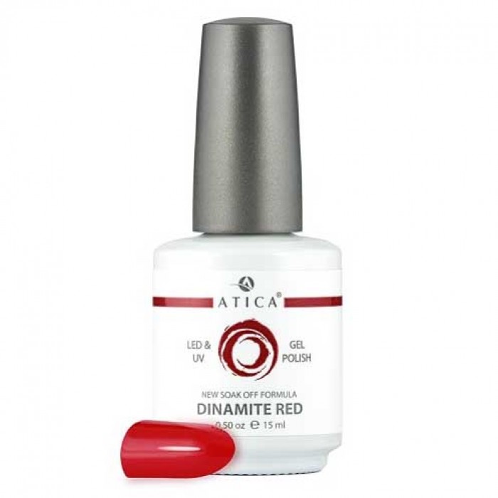 Гель лак Атіка № 063 Dinamite Red 7,5 мл