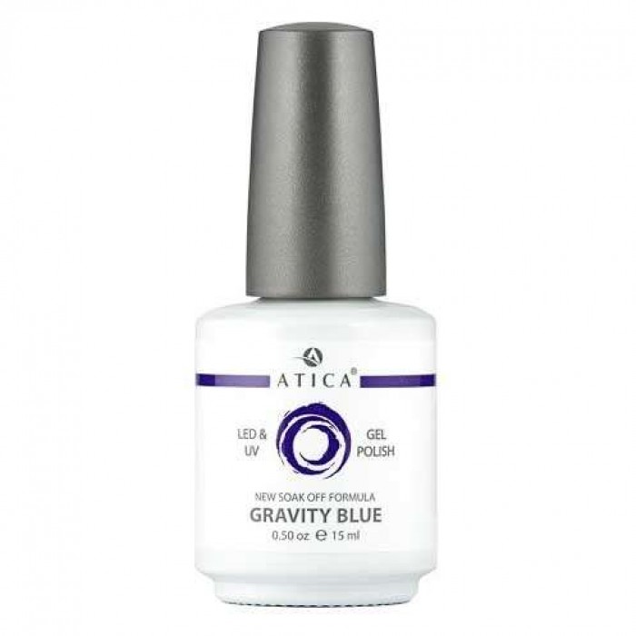 Гель лак Атіка № 041 Gravity Blue 15 мл