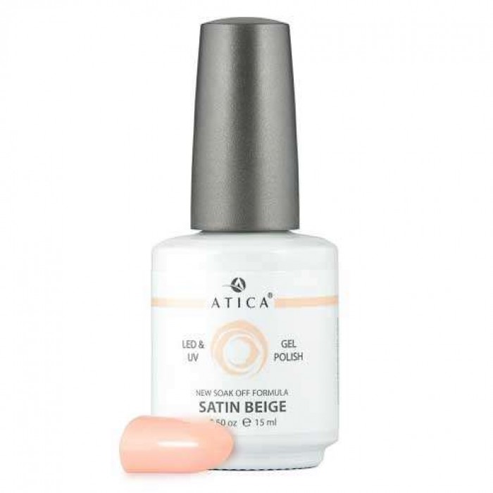 Гель лак Атіка № 012 Satin Beige 15 мл