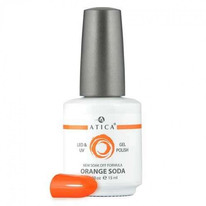 Гель лак Атіка № 003 Orange Soda 15 мл