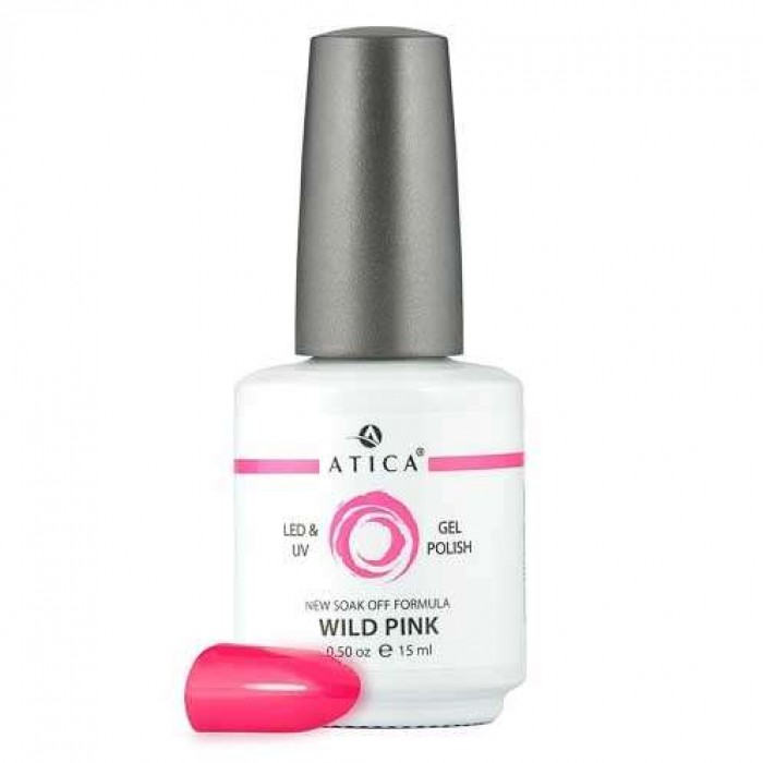 Гель лак Атіка № 004 Wild Pink 15 мл