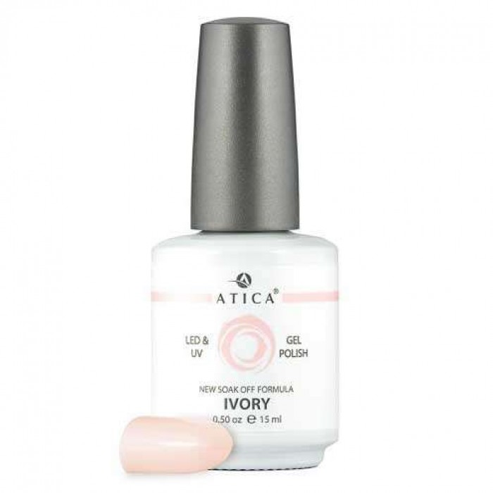 Гель лак Атика № 054 Ivory 15 мл