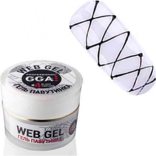 Гель паутинка черный №4 GGA Professional