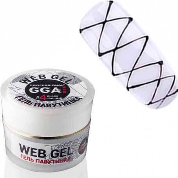 Гель паутинка черный №4 GGA Professional