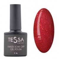 Гель-лак Tessa 9 мл №042 - червоний з мікроблиском