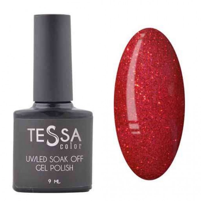 Гель-лак Tessa 9 мл №042 - червоний з мікроблиском