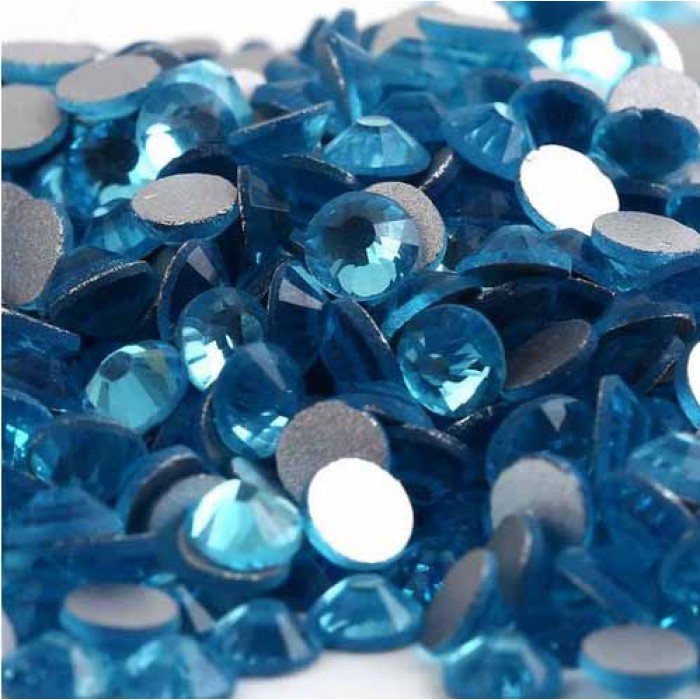 Кристалы Aquamarine ss3 для маникюра, 100 шт