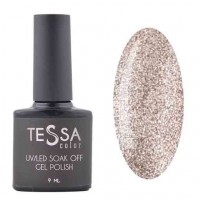 Гель-лак Tessa 9 мл № 106 - бронза с блестками