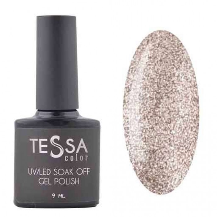 Гель-лак Tessa 9 мл №106 - бронза з блискітками