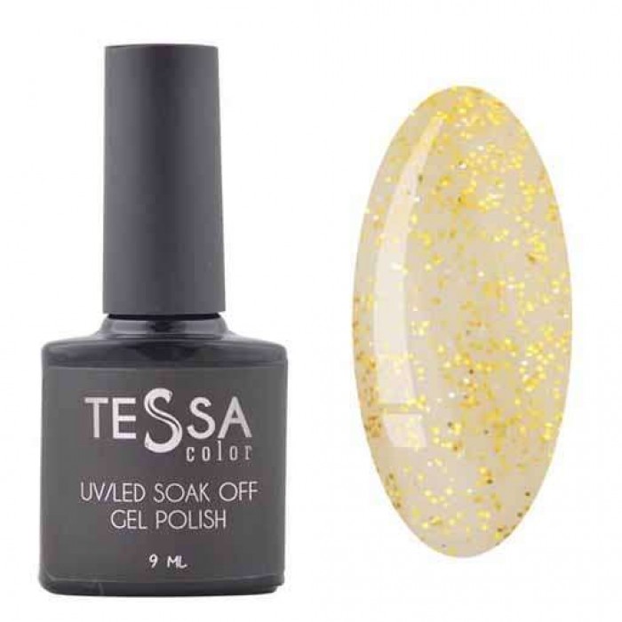 Гель-лак Tessa 9 мл №107 - золоті блискітки